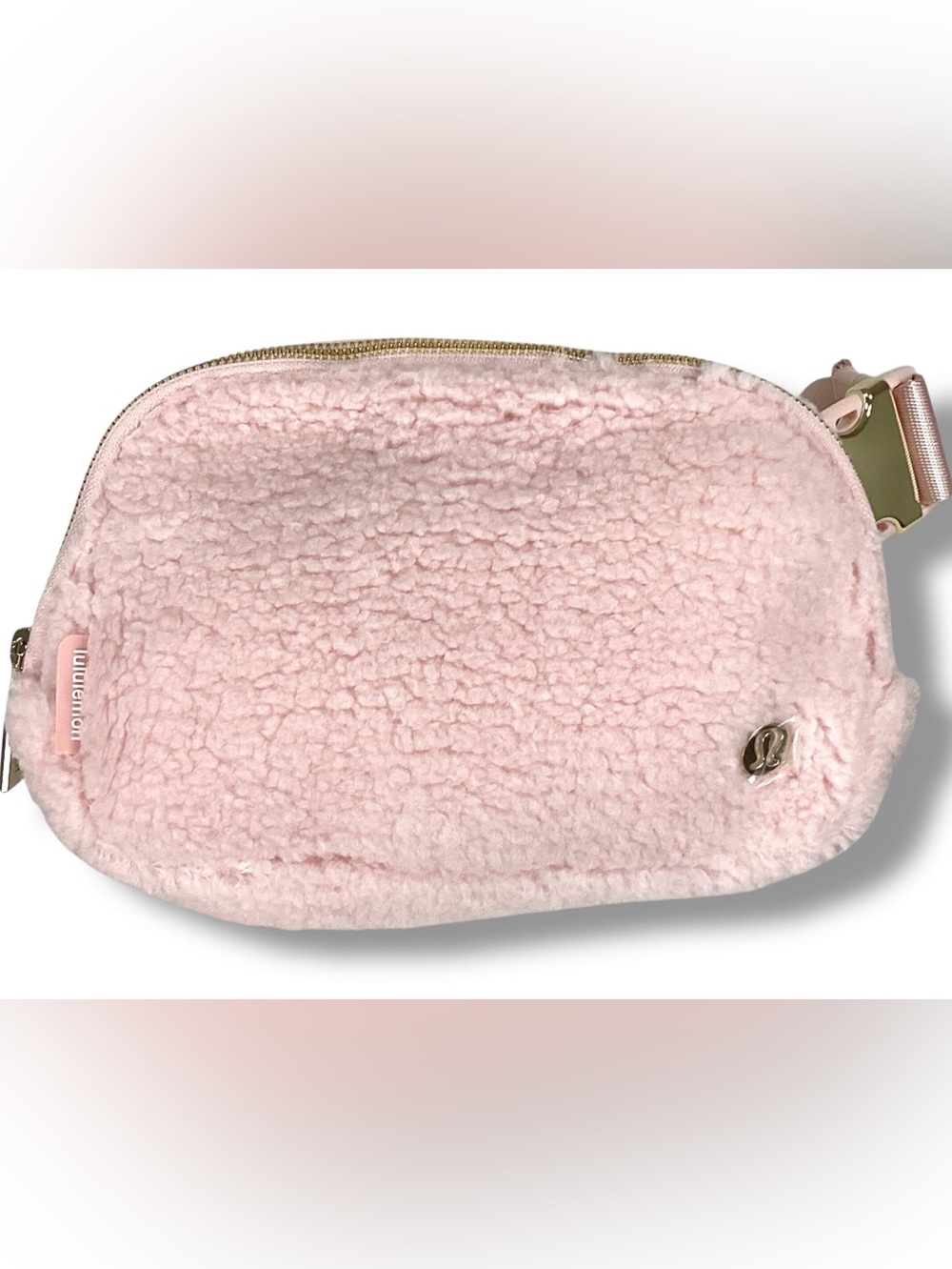 Lululemon Everywhere Belt Bag Fleece 1L Pink Mist Gold Sherpa Fanny pack